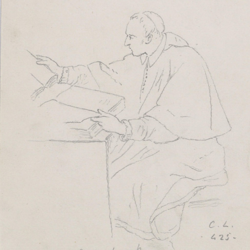 image for: Claudi Lorenzale - San Carlos Borromeo - Cap a 1850-1870