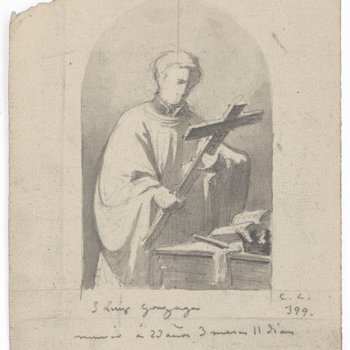 image for: Claudi Lorenzale - San Luis Gonzaga - Cap a 1850-1870