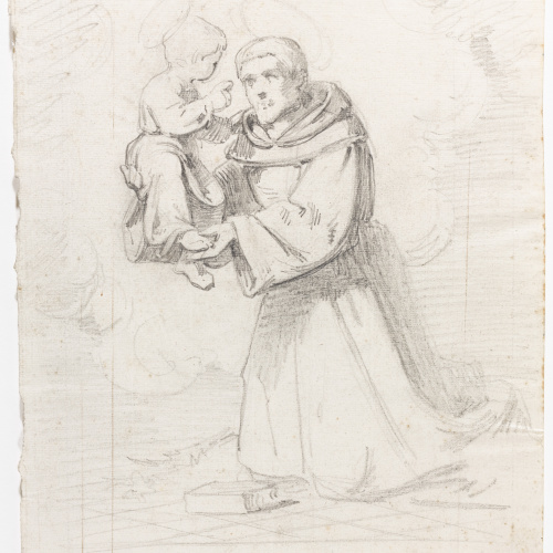 image for: Claudi Lorenzale - Sant Antoni de Pàdua amb el nen Jesús - Cap a 1850-1870