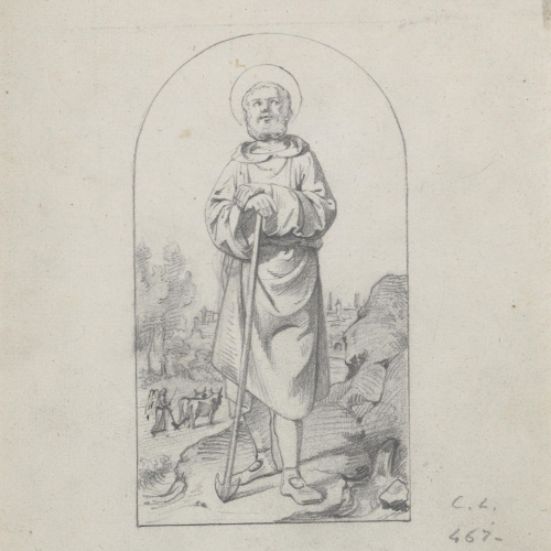 image for: Claudi Lorenzale - Sant Isidre llaurador - Cap a 1850-1870