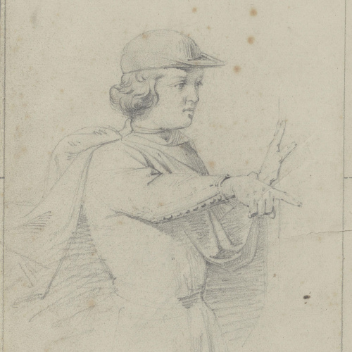 image for: Claudi Lorenzale - Un patge [?] - Cap a 1870