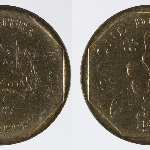 image for: República de Singapur - 1 dòlar - 1987