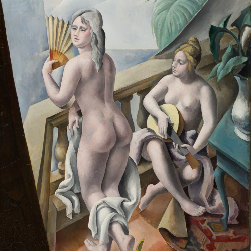 image for: Marià Andreu Estany - Noies al balcó - 1924