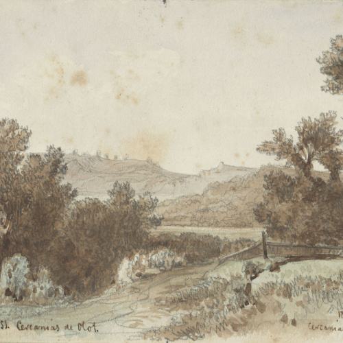 image for: Lluís Rigalt - Cercanías de Olot - 1851