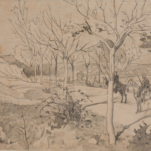 image for: Josep Lluís Pellicer - Carretera de Logroño a Estella - 1875