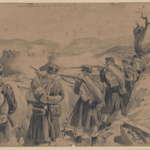 image for: Josep Lluís Pellicer - Combate del dia 2 en Monte Esquinza - 1875