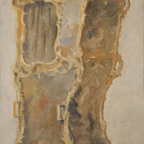 image for: Claudi Lorenzale - Cadira de mà estil Lluís XV - Segona meitat del segle XIX
