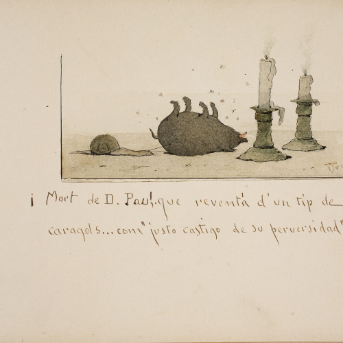 image for: Modest Urgell - ¡Mort de D. Pau! (anvers) / El «casero» (revers) - 1918