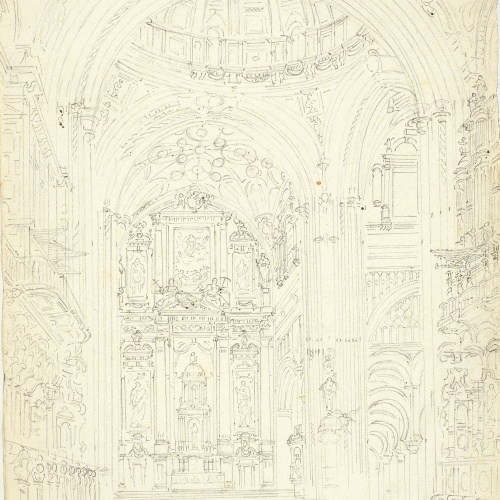 image for: François Ligier - Altar major i cor de la catedral de Còrdova - Cap a 1801-1803
