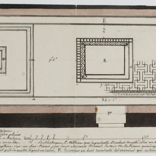 image for: Jacques Moulinier - Còpia d&#039;uns mosaics trobats al Puig i Morvedre, emplaçats al Palau Arquebisbal de València - Cap a 1801-1803