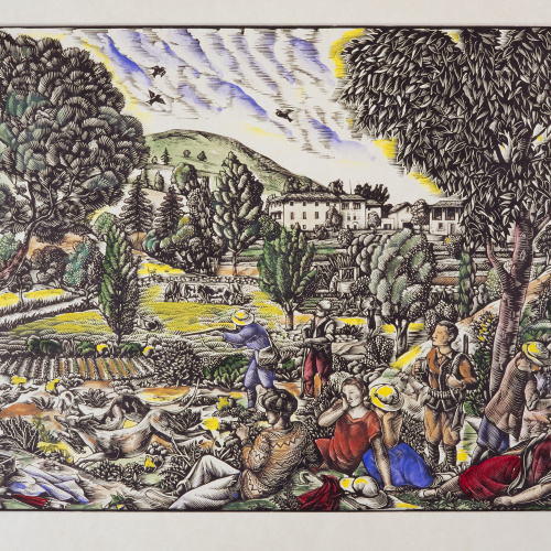 image for: Enric Cristòfol Ricart - Cacera de la llebre al Montseny - 1928