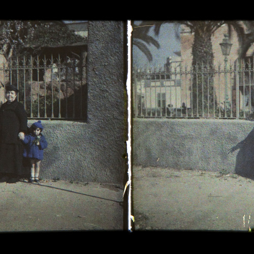 image for: Francesc Carrera Bou - Dona i nena davant d&#039;una tanca - Cap a 1922-1926