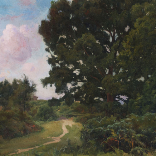 image for: Enric Galwey - Capvespre en una pineda - 1896