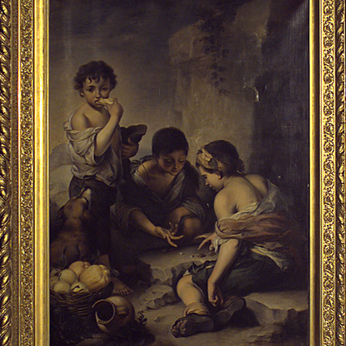 image for: Anònim - Còpia de «Nens jugant a daus» de Bartolomé E. Murillo - Segle XIX