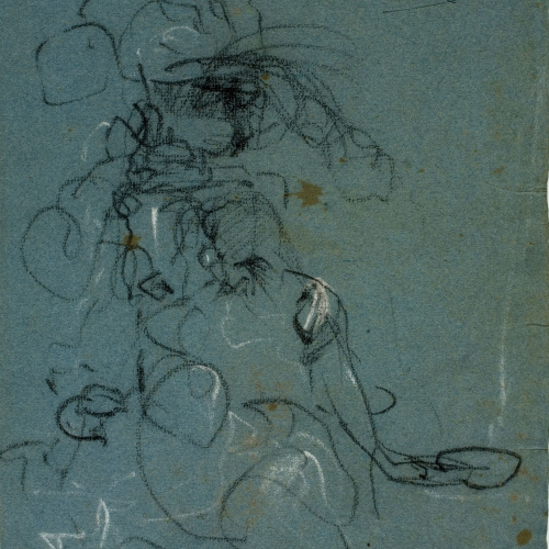 image for: Ramon Martí i Alsina - Croquis de figures - Cap a 1865-1870