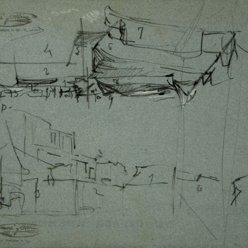 image for: Ramon Martí i Alsina - Apunt per a un quadre d&#039;«El Bornet» - Cap a 1866-1870