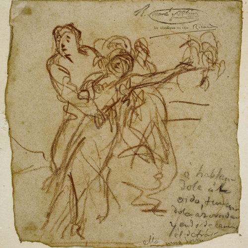 image for: Ramon Martí i Alsina - Apunt de figures - Cap a 1860-1870