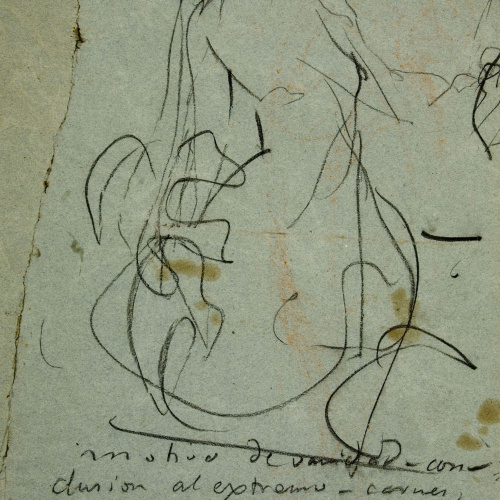 image for: Ramon Martí i Alsina - Croquis de figura femenina per al quadre «La vida es sueño» - Cap a 1880-1890