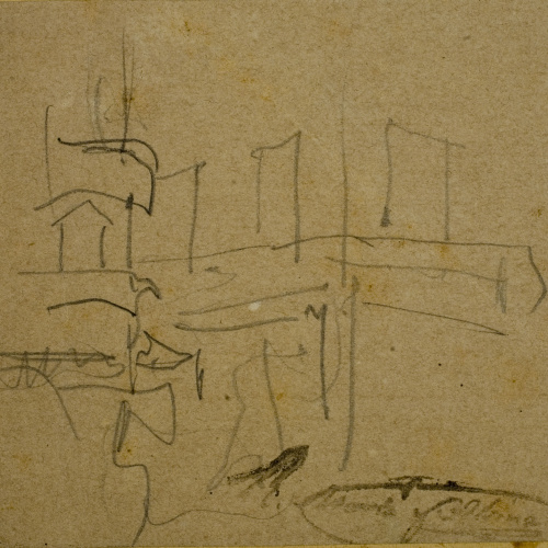 image for: Ramon Martí i Alsina - Apunt per a un quadre d&#039;«El Bornet» - Cap a 1866-1870