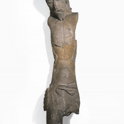 image for: Anònim - Crist en estuc de Sant Martí Sarroca - Segle XIV
