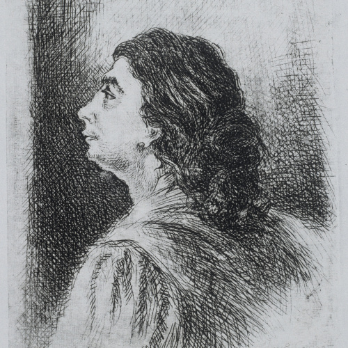 image for: Gustavo Cochet - Bust masculí de perfil - 1952