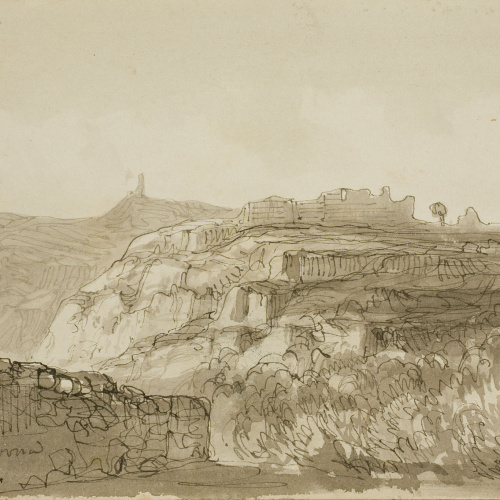 image for: Lluís Rigalt - Estramuros de Gerona - 1850
