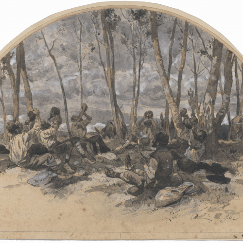 image for: Josep Lluís Pellicer - Escena del Quixot - Cap a 1883