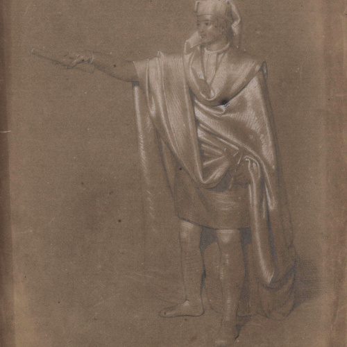 image for: Claudi Lorenzale - Estudi d&#039;ambaixador de la Diputació de Barcelona - Cap a 1860-1870
