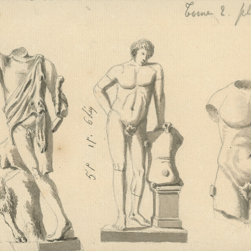 image for: Dutailly - Escultures clàssiques trobades a València - Cap a 1801-1803