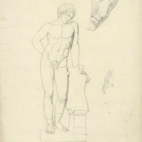 image for: Dutailly - Estàtua de figura masculina jove trobada a València - Cap a 1801-1803