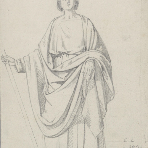 image for: Claudi Lorenzale - Figura femenina - Cap a 1850-1870