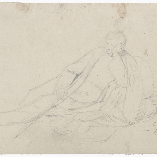 image for: Claudi Lorenzale - Home ajagut (anvers) / Home ajagut (revers) - Cap a 1850-1870