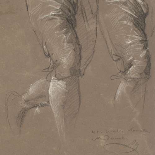 image for: Ramon Martí i Alsina - Estudi de figura per al quadre «El Sometent del Bruc» - Cap a 1866