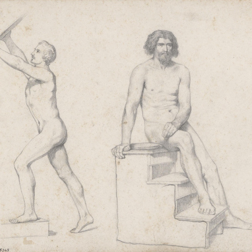 image for: Claudi Lorenzale - Estudis d&#039;acadèmies masculines - Cap a 1850-1860