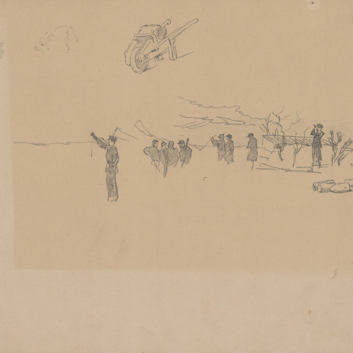 image for: Josep Lluís Pellicer - Estudi de soldats - Cap a 1872-1876