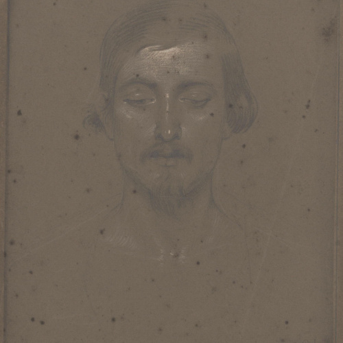 image for: Claudi Lorenzale - Estudi de cap masculí - Cap a 1860-1880