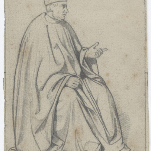 image for: Claudi Lorenzale - Figura cardenalícia - Cap a 1850-1870