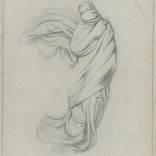 image for: Claudi Lorenzale - Estudi de l&#039;Al·legoria de l&#039;Hivern per al quadre del mateix nom - Cap a 1857