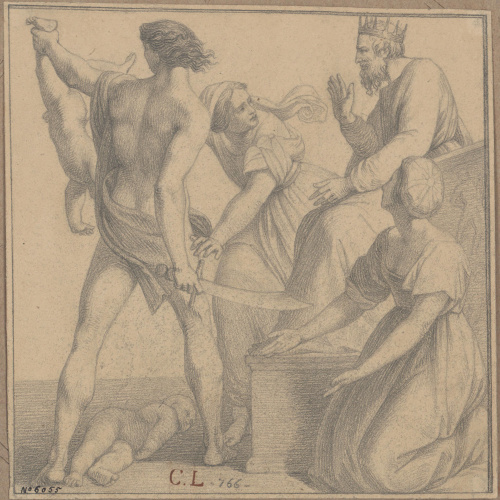 image for: Claudi Lorenzale - Judici de Salomó. Còpia del fresc de Rafael de les estances vaticanes - Cap a 1839-1840