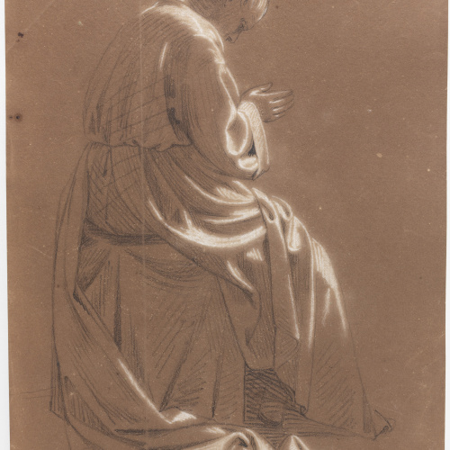 image for: Claudi Lorenzale - Home en actitud pietosa - Cap a 1850-1870