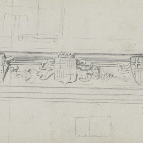 image for: Claudi Lorenzale - Fris amb escuts de Barcelona - Cap a 1860-1880