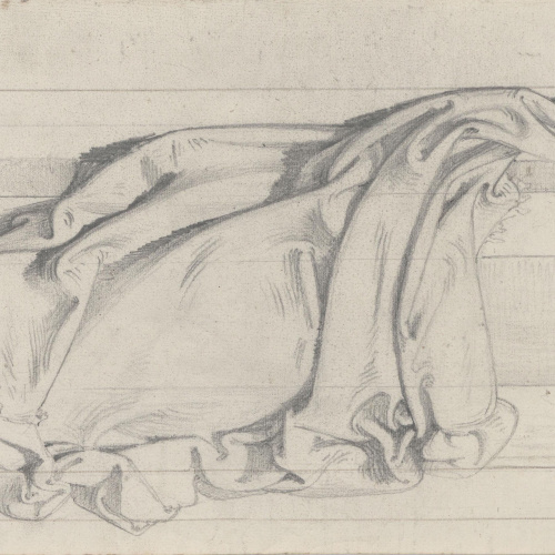 image for: Claudi Lorenzale - Estudi de drap - Cap a 1850-1870