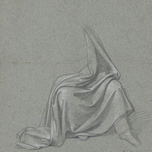 image for: Claudi Lorenzale - Estudi d&#039;indumentària (anvers) / Estudi de dues figures nues (revers) - Cap a 1850-1855