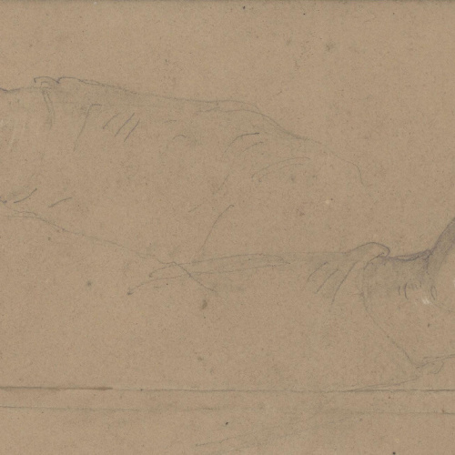 image for: Claudi Lorenzale - Estudi de dues mans - Cap a 1850-1870