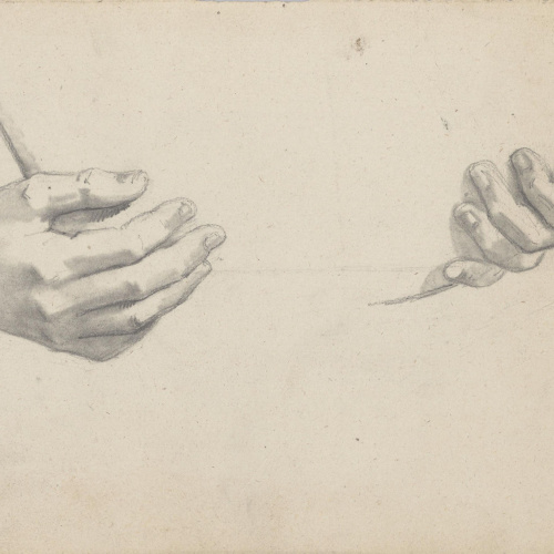 image for: Claudi Lorenzale - Estudi de mans - Cap a 1850-1870