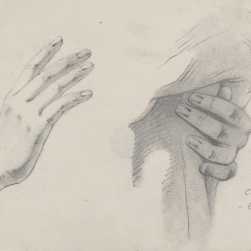 image for: Claudi Lorenzale - Estudi de mans - Cap a 1850-1870