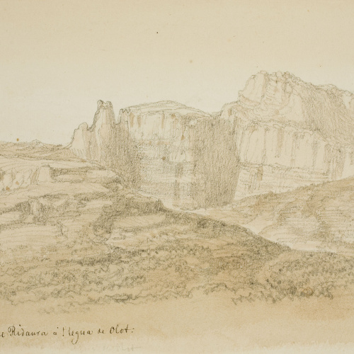 image for: Lluís Rigalt - Montes sobre Ridaura á 1 legua de Olot - 1855