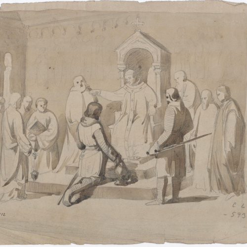 image for: Claudi Lorenzale - Episodi del Cantar del Mio Cid - Cap a 1840-1860