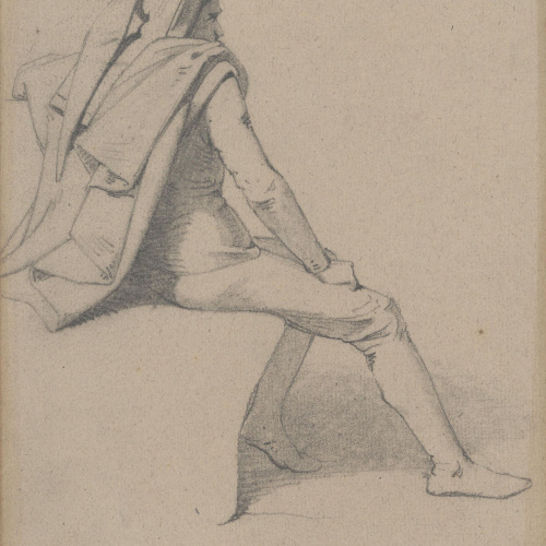 image for: Claudi Lorenzale - Joglar [?] assegut - Cap a 1850-1870