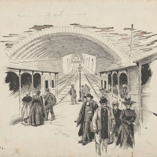 image for: Josep Lluís Pellicer - Funicular de Fourvière, Lió - Cap a 1889